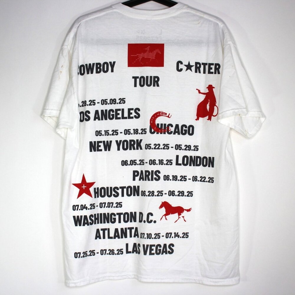 Cowboy Carter Mens Large Beyonce World Tour Concert T-Shirt NEW A1676